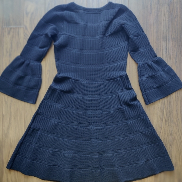 Sandro Paris Carmen Knit Black Dress - Picture 10 of 12